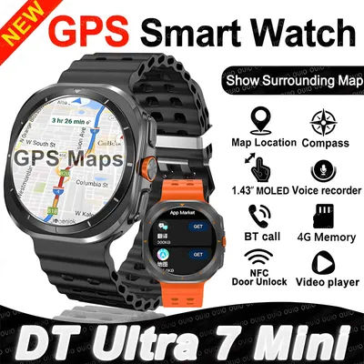 Pour Samsung Galaxy Ultra mini GPS SmartWatch AMOLED écran multi-fonction sport Fitness Tracker santé smartwatch 2025 Original