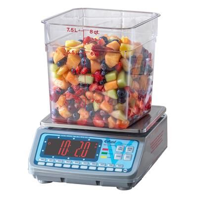 Edlund BRV-HP30 30 lb Bravo! Digital Portion Control Scale - 9 5/8" x 8 7/10", Stainless Steel, 115 V