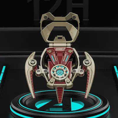 Disney Original Marvel Iron Man sans fil Bluetooth écouteurs Mr28 Airpods Cool Rgb lumière d'ambiance en forme de Mecha casque cadeau