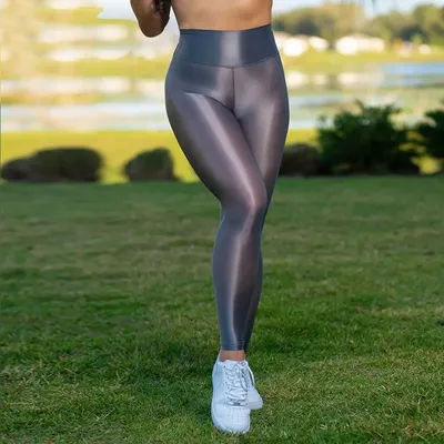 Yoga Leggings Elastic Running Winkle Butt Lift Gym Sports Pants Women Sheer Shiny Leggings See Through Fitness High Waist Tight