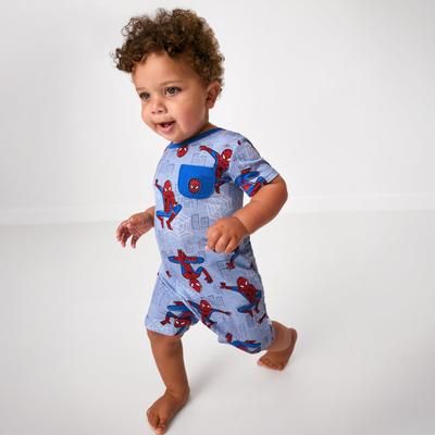 Spidey Sense Pocket Bamboo Baby Romper - Short-Sleeves & Shorts - 2T