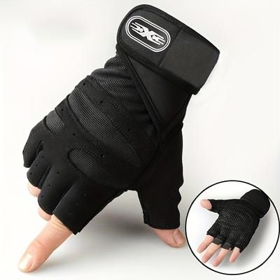 TEMU Comfortable Half-finger Fitness Gloves For - Breathable Sunshade Sports Gloves For Outdoor Activities!