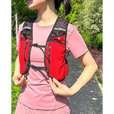 Gilet da corsa Pacchetto d'acqua Gilet di idratazione Manicotti Riflettente Impermeabile Asciugatura Rapida Poliestere per Maratona Escursionismo Jogging