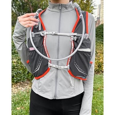 Gilet da corsa Pacchetto d'acqua Gilet di idratazione Manicotti Riflettente Impermeabile Asciugatura Rapida Nylon per Maratona Escursionismo Jogging