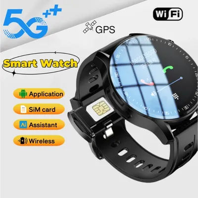New 4G dual camera Android video call smartwatch, SIM card, 128GB storage space, WiFi、GPS、 Waterproof, Ai, Play Store