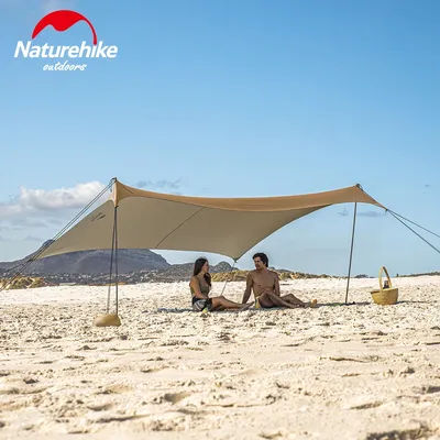Naturehike 6-7 Person Outdoor Beach Tent Sun Shelter Camping Shades Tents Windproof Beach Canopy Tents Portable Family Tent