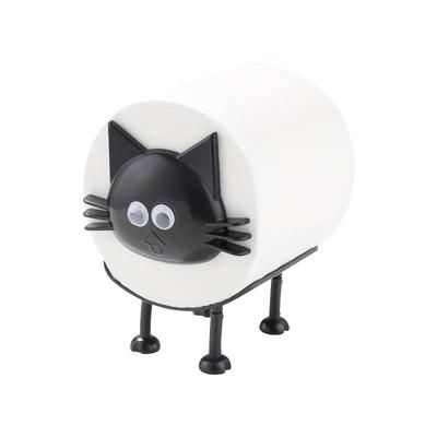 TEMU New Design Cute Cat Toilet Paper Holder, Bathroom Decoration Household Items