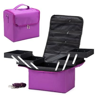 TEMU Extra Large Make Up Vanity Case Storage Box Organizer Cosmetic Travel Beauty Bag