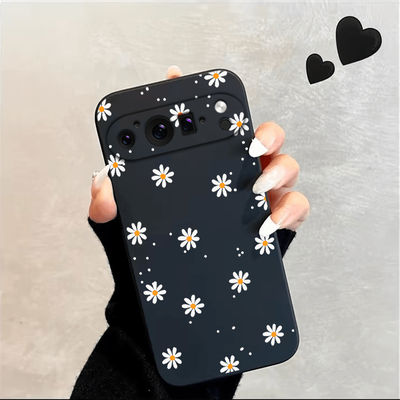 TEMU Case Featuring Small , For Pixel Models 9, 9pro, Xl, 8, 8a, 8pro, 7, 7a, 7pro, 6, 6a, 6pro, 5, And 5a. It Offers Black Frosted Shock-proof And Fall-proof Protection.