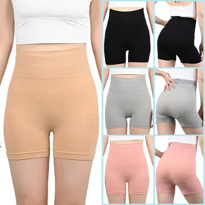 Boxer taille haute pour femmes, culotte de sécurité, sous-vêtements respirants pour jupe, short d'été, Lingerie intime féminine