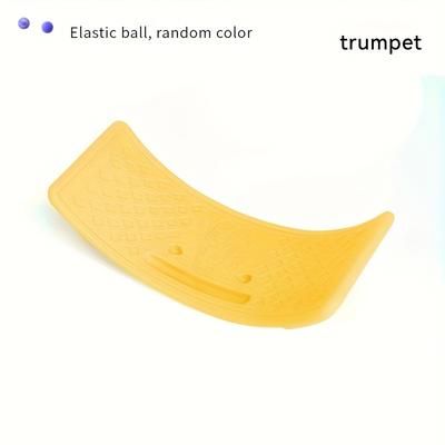 TEMU 1pc Balance Board - Fun & Educational Curved Sensory Training Equipment For Motor Skills Development, Durable Tpe Material, Pink/blue/yellow, Home Indoor Use For Teens & Adults
