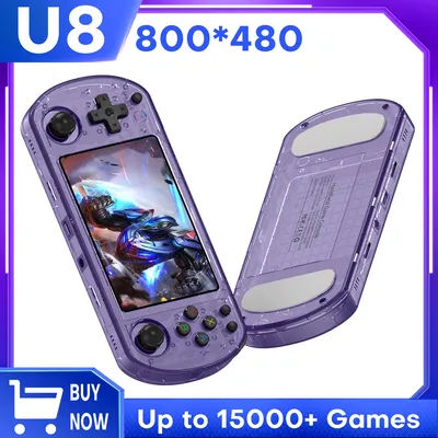 U8 Open Source Retro Handheld Video Game Console 64/128G 4.0 Inch IPS Screen Linux System Portable Pocket Video Landscape Player