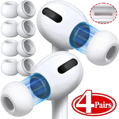 Auricolari in silicone morbido Auricolari per Apple AirPods Pro Tappi per le orecchie di ricambio con foro di riduzione del rumore per AirPods Pro