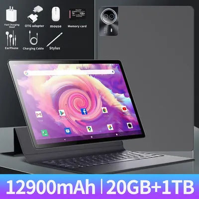 14 Inch Tablet mobile phone Dual 4G/5G Network 16GB RAM 1TB ROM 10 Core Android 13 Bluetooth Keyboard WiFi Tablets 2K HD