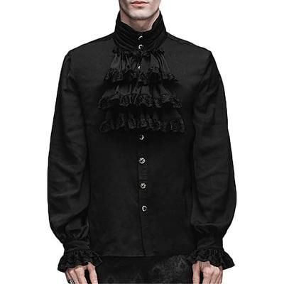 Retrò Vintage Medievale Blusa / Camicia Mascherata Normale Principe Vampiro Aristocratico Costume Per uomo Costumi da pirata Fantasia Stile Steampunk Carnevale Capodanno Mascherata Evento / Festa