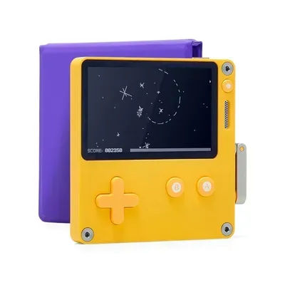 ez NEW 2.7-Inch Panic Playdate Retro Mini Hand-Cranked Creative New US Version Handheld Game Console With Games