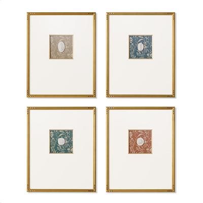 Set of 4 Halima Intaglio Art - Frontgate