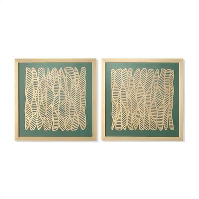 Set of 2 Modern Leaves Giclee Prints - Frontgate