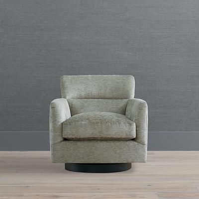 Fairbanks Swivel Chair - Ivory Linen Parks Performance - Frontgate