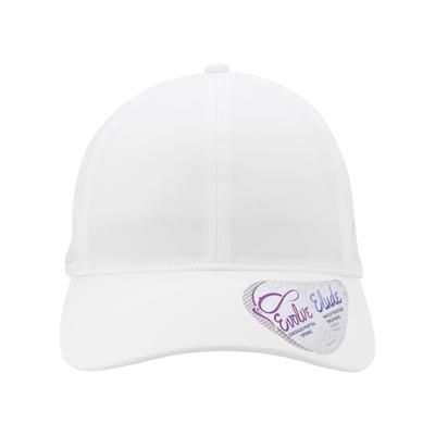Infinity Her GABY Women's Perforated Performance Cap in White/Floral size Adjustable | Polyester/Spandex Blend