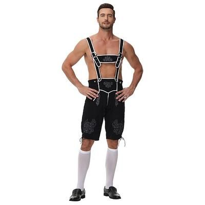 Oktoberfest Lederhosen Bavarese Tedesco Prati Per uomo Panno in stile tradizionale