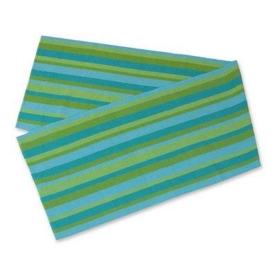 'Guatemala Spring' - Hand Crafted Modern Cotton Table Runner
