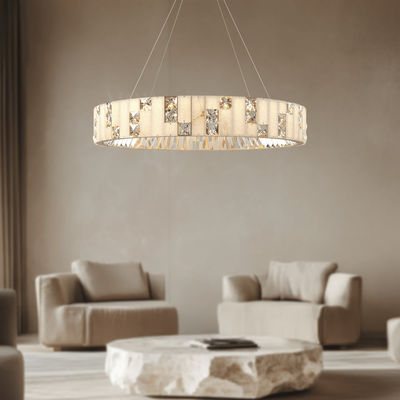 Seraphine | Alabaster Ring Chandelier | Warm White (3000k) / Medium | MOD LIGHTING
