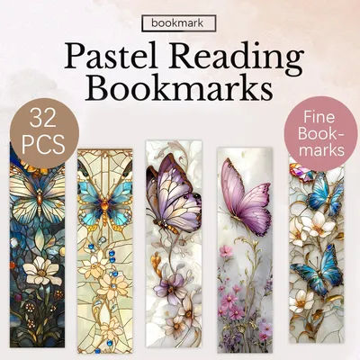 32pcs, dreamy butterfly bookmarks, perfect for teachers, readers and book lovers, perfect for gifts, parties and birthdays