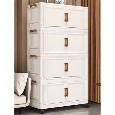 Storage Box, Household Folding Cabinet, Storage Cabinet for Clothes, Toys, Snacks, Extra-Large Capacity Storage Cabinet, Organizing Box