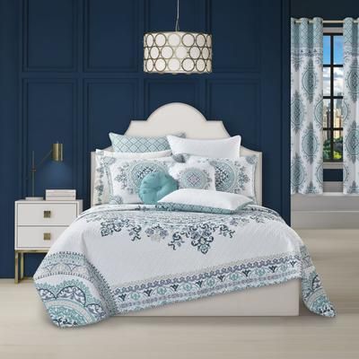 Afton 3 Piece Quilt Set by Royal Court in Blue (Size TWIN)