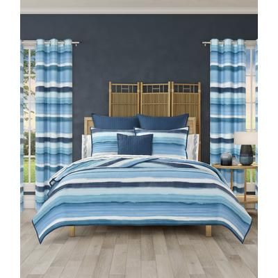 Balboa 3 Piece Quilt Set by Royal Court in Blue (Size FL/QUE)