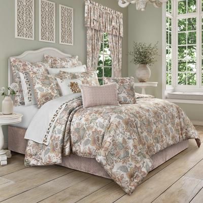 Janessa 4 Piece Comforter Set by Royal Court in Spice (Size CALKNG)