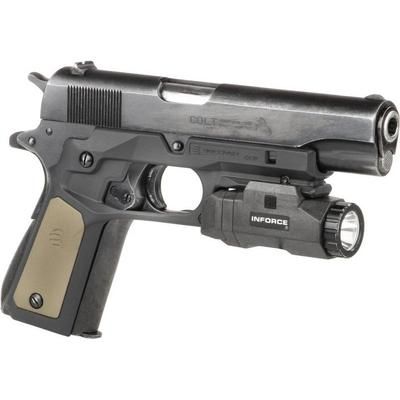 Recover Tactical 1911 Grips with Integrated Rail Adapter and Changeable Panels Black w/ FDE & Black CC3P-0102