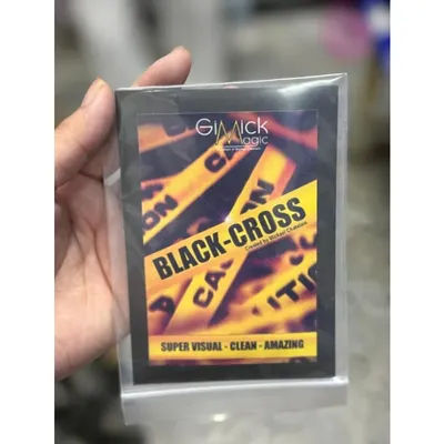BLACK CROSS by Mickael Chatelain Gimmicks Illusions Close up Magic Card Magic and Trick Decks Street Magie Magician X Move