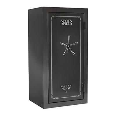 Sports Afield Haven 36-Gun Safe with Biometric Lock (Metal Grey)