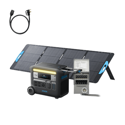 Anker SOLIX F2000 + Home Backup Kit + 200W Solar Panel