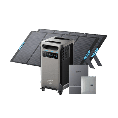 Anker SOLIX F3800 Plus + Smart Home Power Kit + 2× 400W Portable Solar Panel