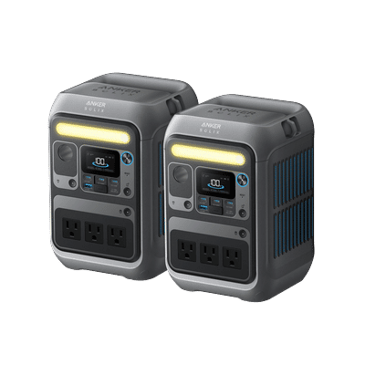 2× Anker SOLIX C300 Portable Power Station