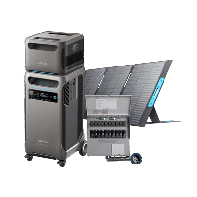Anker SOLIX F3800 + Expansion Battery + 10-Circuit Manual Transfer Switch + 400W Solar Panel