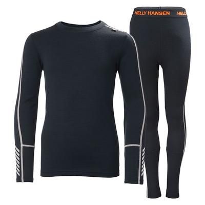 Helly Hansen Junior Lifa Merino Midweight Base Layer Set Navy 10