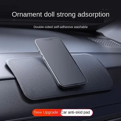 Tappetino antiscivolo per auto Cuscinetti antiscivolo appiccicosi in PU Resistente al calore Cruscotto per auto Supporto per occhiali da sole per telefono Car Styling Interni