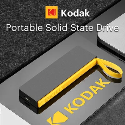 Kodak SSD External Drive 2tb 1tb 512 gb 256gb 128gb Portable Extra Ssd Hard Disk Optional 1000Mb/s 500Mb/s For Phone Laptop