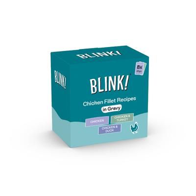 8x85g Gravy Recipes Chicken Fillet Blink! Wet Cat Food