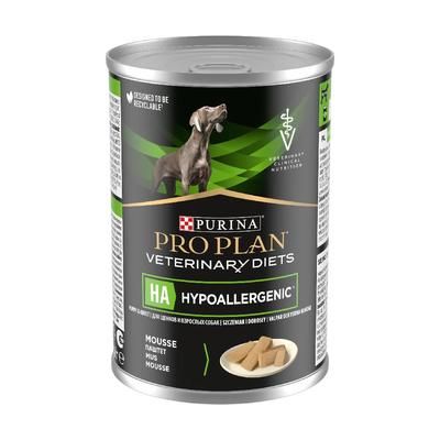 24x400g Mousse HA Hypoallergenic Canine Veterinary Diets Pro Plan Purina Wet Dog Food