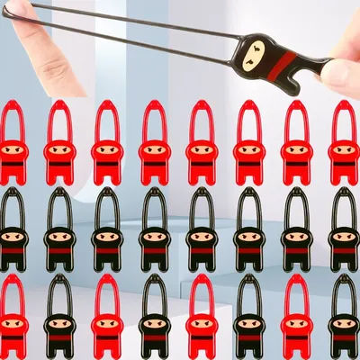 24 pcs Fun Elastic Flying Ninja Slingshot Kids Birthday Party Baby Shower Gifts Classroom Rewards Carnival Prizes Pinata Fillers