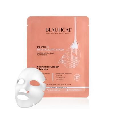 BEAUTICAL Maschera Rivitalizzante ai Peptidi 1 pz viso