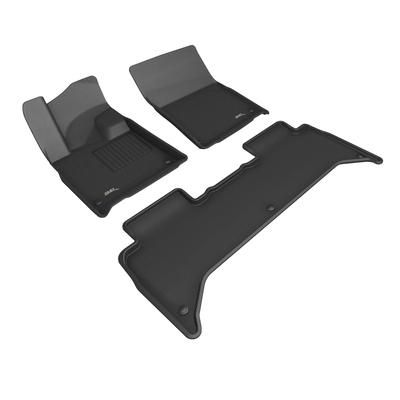 3D Mats USA Floor Made of Rubber Black Molded Liner, 3-year limited warranty L1RI00601509