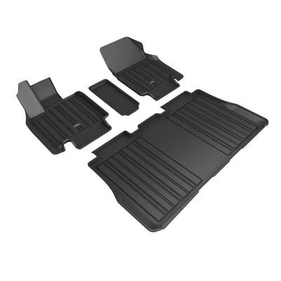 3D Mats USA Floor Made of Thermoplastic Black Molded Liner, Front & Second Row, Limited Warranty E1TL05001809