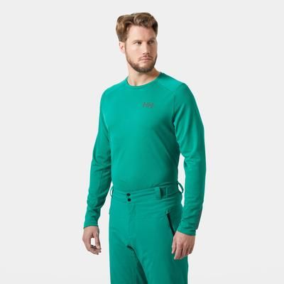 Helly Hansen Men's Lifa Active Crew Warm Base Layer Green XL