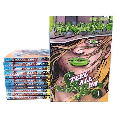 Steel Ball Run Manga Book Vol.1-12 JOJO's Bizarre Adventure Part7 Japanese Youth Comic Books English Manga Books